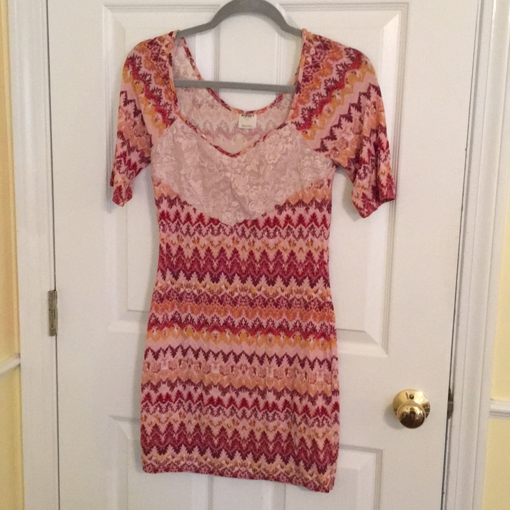 Free People Fun Patterned Bodycon Dress